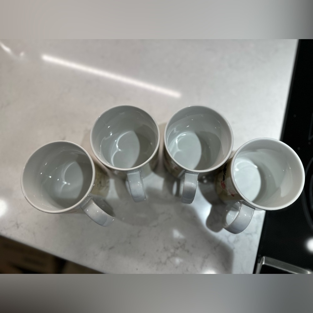 Set of 4 Sakura “Paradise” by Cheri Blum Coffee Mugs. 12 oz each. - Picture 4 of 5
